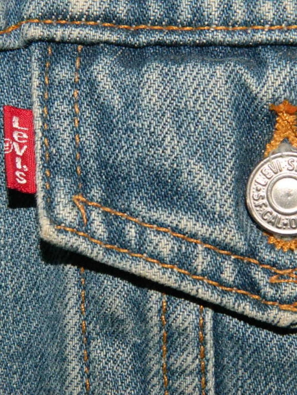 Women's Levi's Denim Trucker Jeans Jacket Vintage Type III Size Medium - Picture 3 of 12